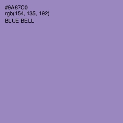 #9A87C0 - Blue Bell Color Image